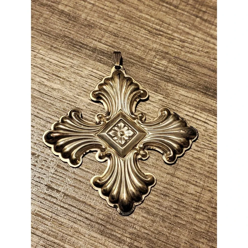 Vintage 1973 Gorham Sterling Silver Snowflake Christmas Ornament 5th Edition 925